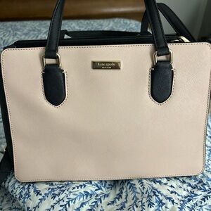 Kate Spade Blush and Black Satchel